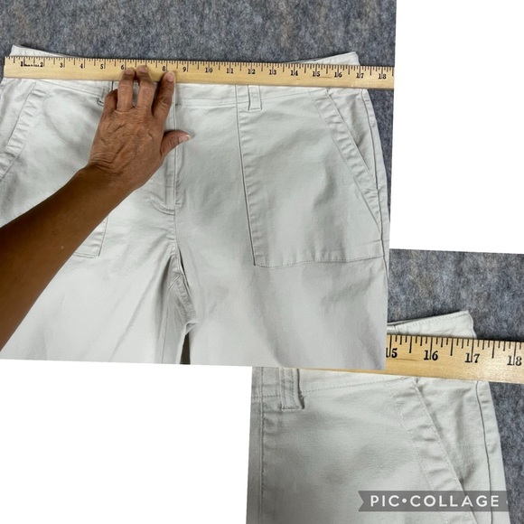 J. Jill Straight Leg Cotton/Linen Casual Travel Minimalist Coastal Pants - Sz 12 - Picture 10 of 15